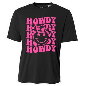 Groovy Howdy Rodeo Western Country Southern Cowgirl Cooling Performance Crew T-Shirt