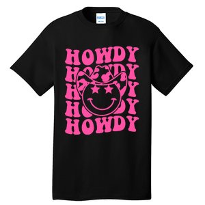 Groovy Howdy Rodeo Western Country Southern Cowgirl Tall T-Shirt