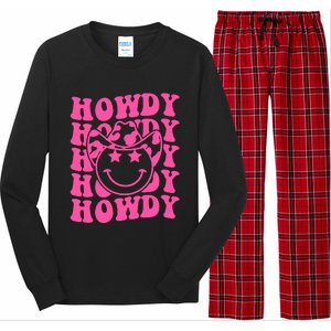 Groovy Howdy Rodeo Western Country Southern Cowgirl Long Sleeve Pajama Set