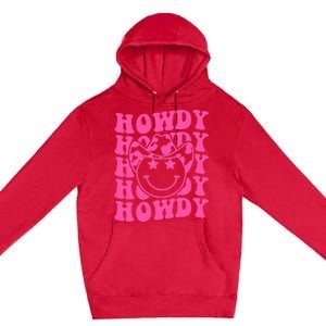 Groovy Howdy Rodeo Western Country Southern Cowgirl Premium Pullover Hoodie