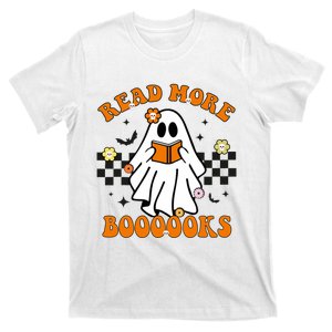 Groovy Halloween Read More Books Ghost Teacher Halloween T-Shirt