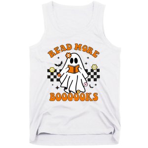 Groovy Halloween Read More Books Ghost Teacher Halloween Tank Top