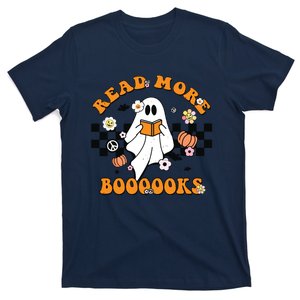 Groovy Halloween Read More Books Cute Boo Read A Book T-Shirt