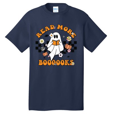 Groovy Halloween Read More Books Cute Boo Read A Book Tall T-Shirt