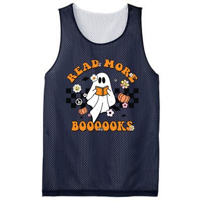 Groovy Halloween Read More Books Cute Boo Read A Book Mesh Reversible Basketball Jersey Tank