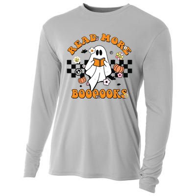 Groovy Halloween Read More Books Cute Boo Read A Book Cooling Performance Long Sleeve Crew