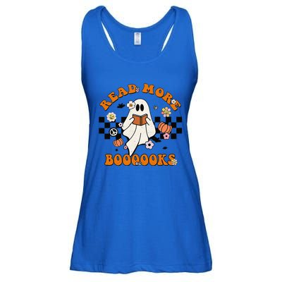 Groovy Halloween Read More Books Cute Boo Read A Book Ladies Essential Flowy Tank