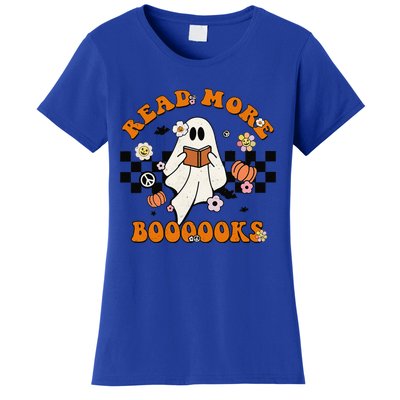 Groovy Halloween Read More Books Cute Boo Read A Book Women's T-Shirt