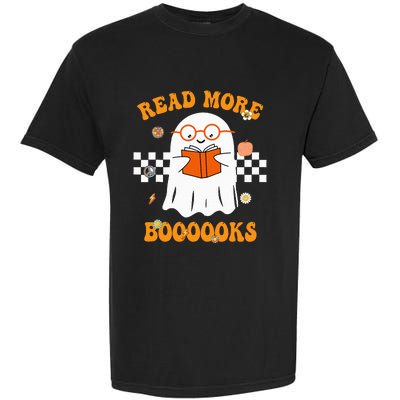 Groovy Halloween Read More Books Cute Boo read a book Garment-Dyed Heavyweight T-Shirt