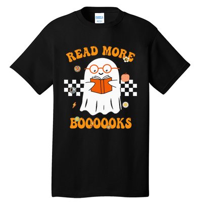 Groovy Halloween Read More Books Cute Boo read a book Tall T-Shirt