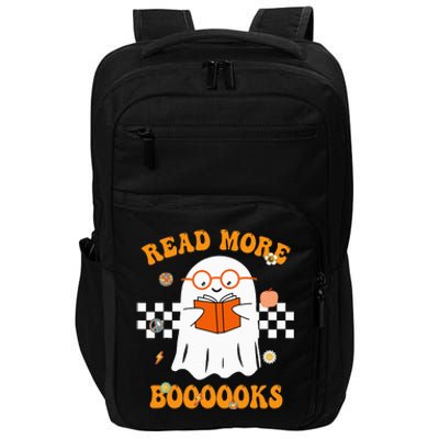 Groovy Halloween Read More Books Cute Boo read a book Impact Tech Backpack