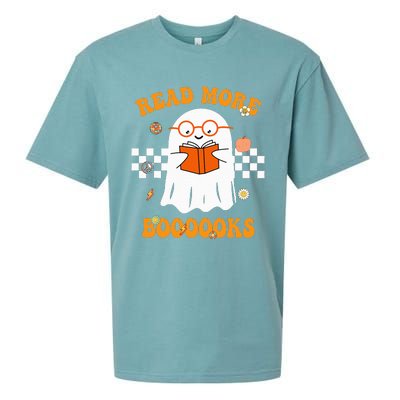 Groovy Halloween Read More Books Cute Boo read a book Sueded Cloud Jersey T-Shirt