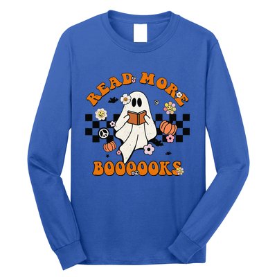 Groovy Halloween Read More Books Cute Boo Read A Book Long Sleeve Shirt