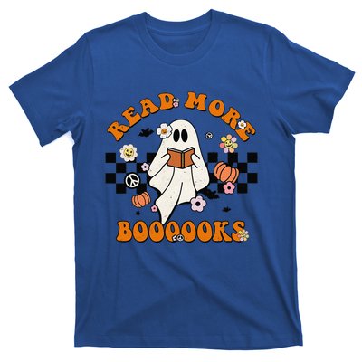 Groovy Halloween Read More Books Cute Boo Read A Book T-Shirt