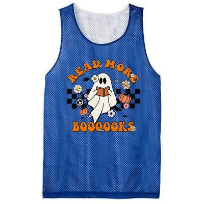 Groovy Halloween Read More Books Cute Boo Read A Book Mesh Reversible Basketball Jersey Tank