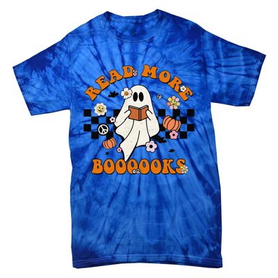 Groovy Halloween Read More Books Cute Boo Read A Book Tie-Dye T-Shirt