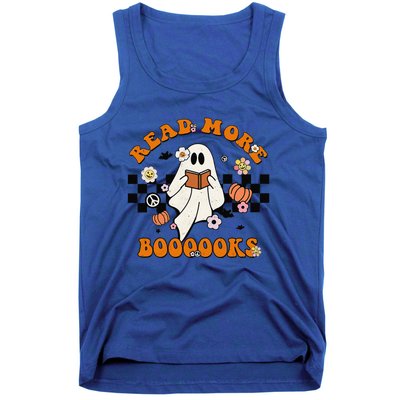 Groovy Halloween Read More Books Cute Boo Read A Book Tank Top