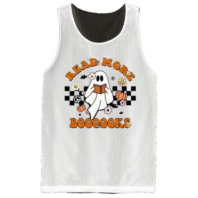 Groovy Halloween Read More Books Cute Boo Read A Book Mesh Reversible Basketball Jersey Tank