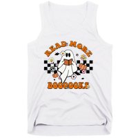 Groovy Halloween Read More Books Cute Boo Read A Book Tank Top