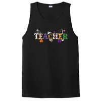 Groovy Halloween Retro Teacher Life PosiCharge Competitor Tank