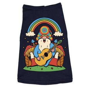 Gnome Hippie Rainbow Guitar Doggie Tank