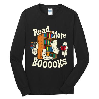 Groovy Halloween Read More Books Cute Boo Student Teacher Tall Long Sleeve T-Shirt