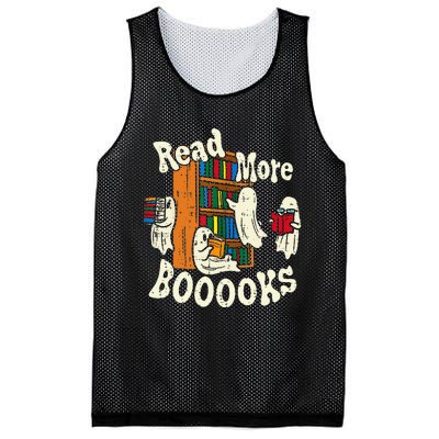 Groovy Halloween Read More Books Cute Boo Student Teacher Mesh Reversible Basketball Jersey Tank