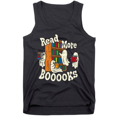 Groovy Halloween Read More Books Cute Boo Student Teacher Tank Top