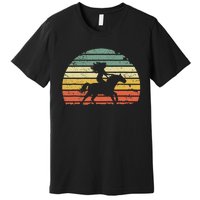 Girl Horse Riding Vintage Cowgirl Texas Ranch Premium T-Shirt