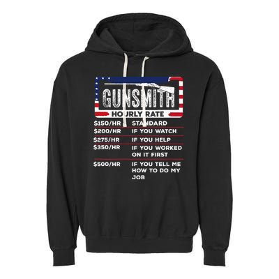 Gunsmith Hourly Rate.Gunsmith Funny Gunsmithing Gun Garment-Dyed Fleece Hoodie