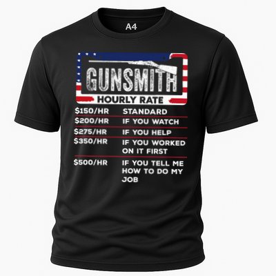 Gunsmith Hourly Rate.Gunsmith Funny Gunsmithing Gun Cooling Performance Crew T-Shirt