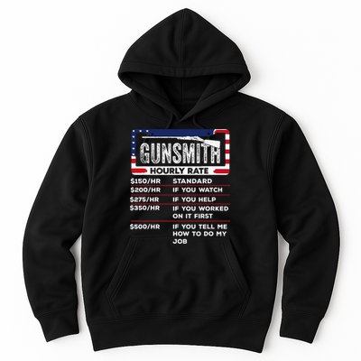 Gunsmith Hourly Rate.Gunsmith Funny Gunsmithing Gun Hoodie