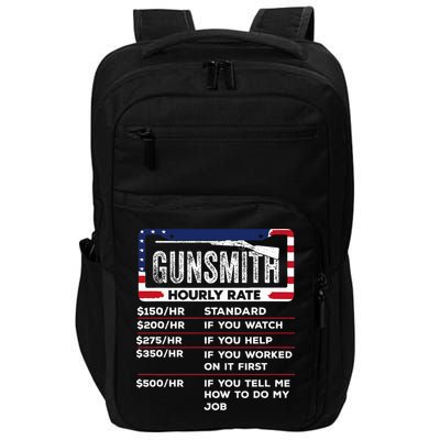 Gunsmith Hourly Rate.Gunsmith Funny Gunsmithing Gun Impact Tech Backpack