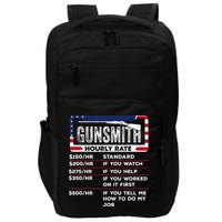 Gunsmith Hourly Rate.Gunsmith Funny Gunsmithing Gun Impact Tech Backpack