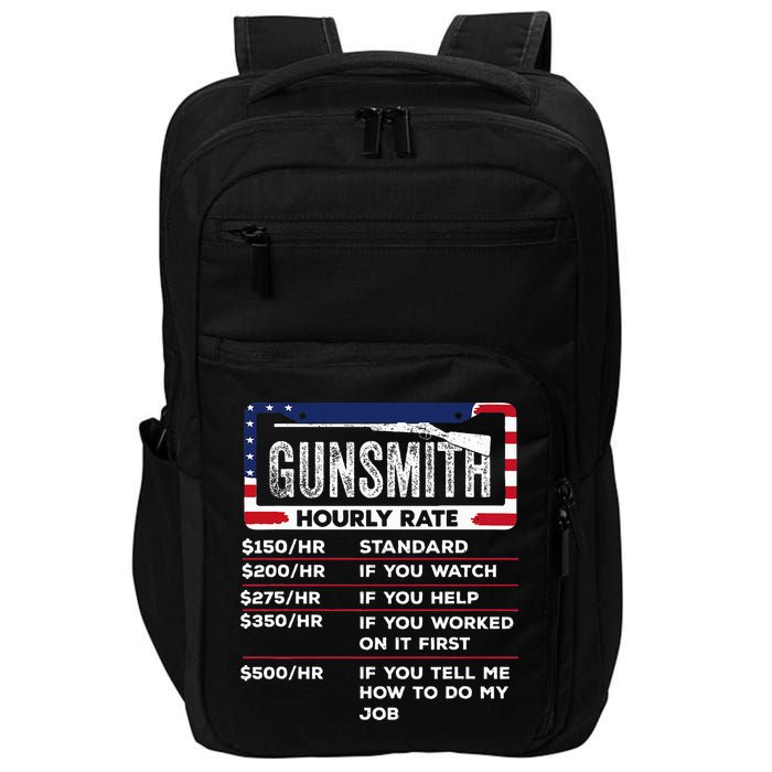 Gunsmith Hourly Rate.Gunsmith Funny Gunsmithing Gun Impact Tech Backpack