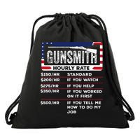 Gunsmith Hourly Rate.Gunsmith Funny Gunsmithing Gun Drawstring Bag