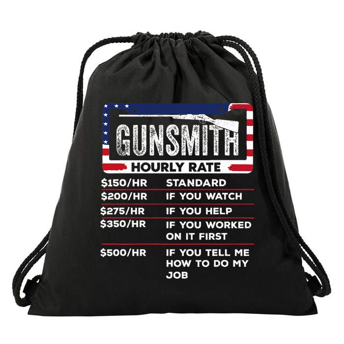 Gunsmith Hourly Rate.Gunsmith Funny Gunsmithing Gun Drawstring Bag