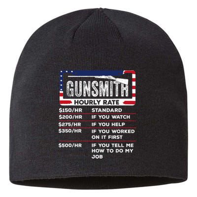 Gunsmith Hourly Rate.Gunsmith Funny Gunsmithing Gun Sustainable Beanie