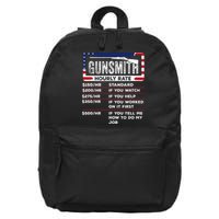 Gunsmith Hourly Rate.Gunsmith Funny Gunsmithing Gun 16 in Basic Backpack