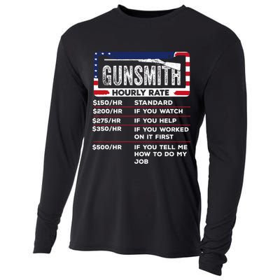 Gunsmith Hourly Rate.Gunsmith Funny Gunsmithing Gun Cooling Performance Long Sleeve Crew