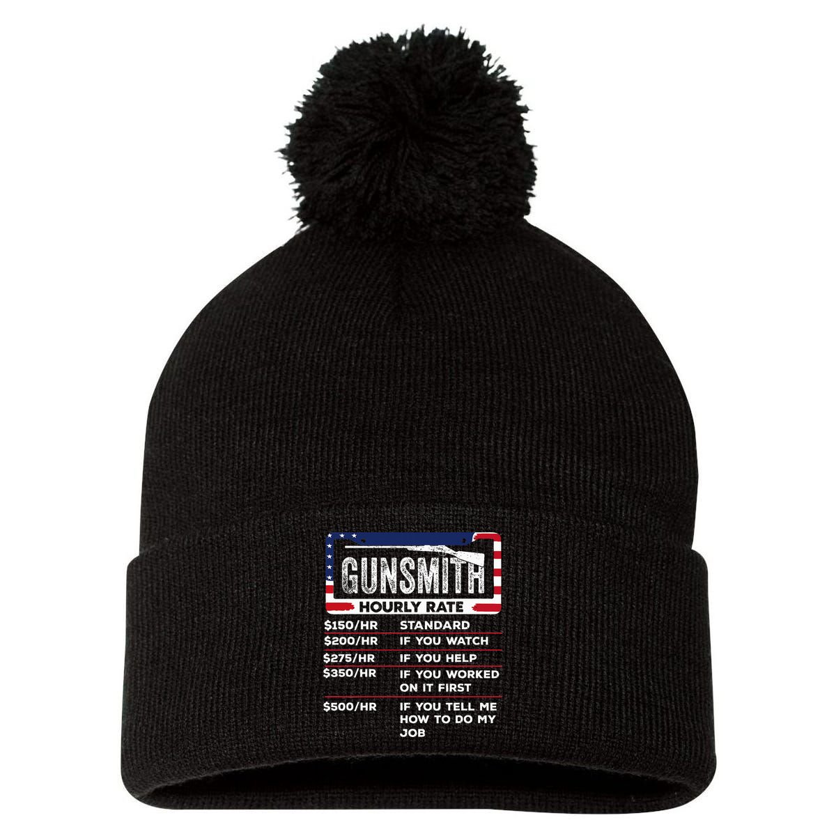 Gunsmith Hourly Rate.Gunsmith Funny Gunsmithing Gun Pom Pom 12in Knit Beanie