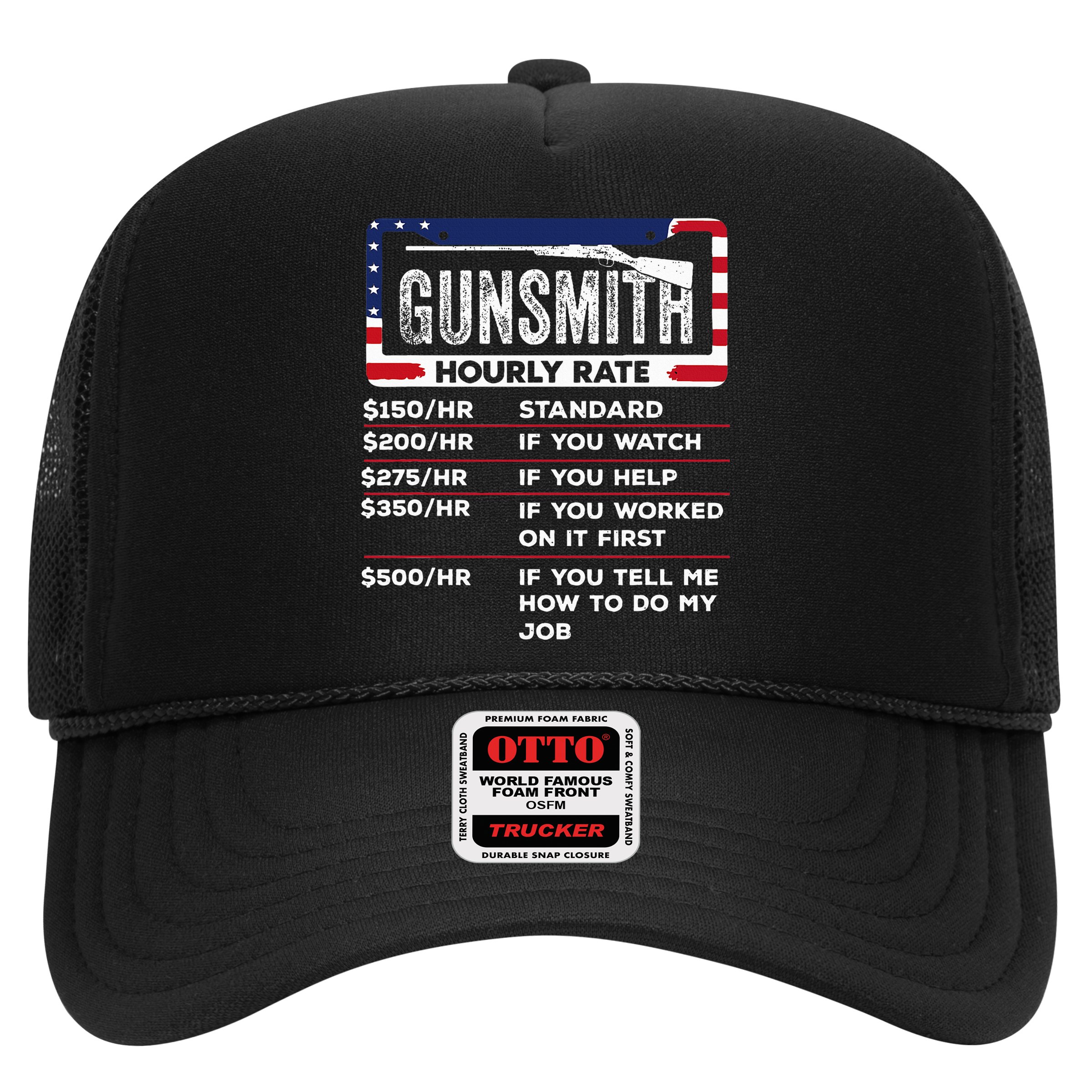Gunsmith Hourly Rate.Gunsmith Funny Gunsmithing Gun Hat