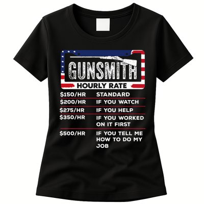 Gunsmith Hourly Rate.Gunsmith Funny Gunsmithing Gun Womens T-Shirt
