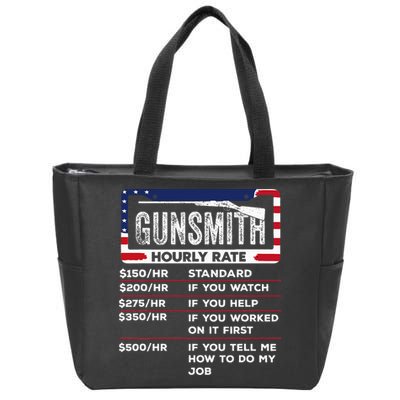 Gunsmith Hourly Rate.Gunsmith Funny Gunsmithing Gun Zip Tote Bag