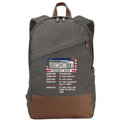 Gunsmith Hourly Rate.Gunsmith Funny Gunsmithing Gun Cotton Canvas Backpack