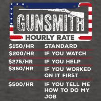 Gunsmith Hourly Rate.Gunsmith Funny Gunsmithing Gun Vector Backpack