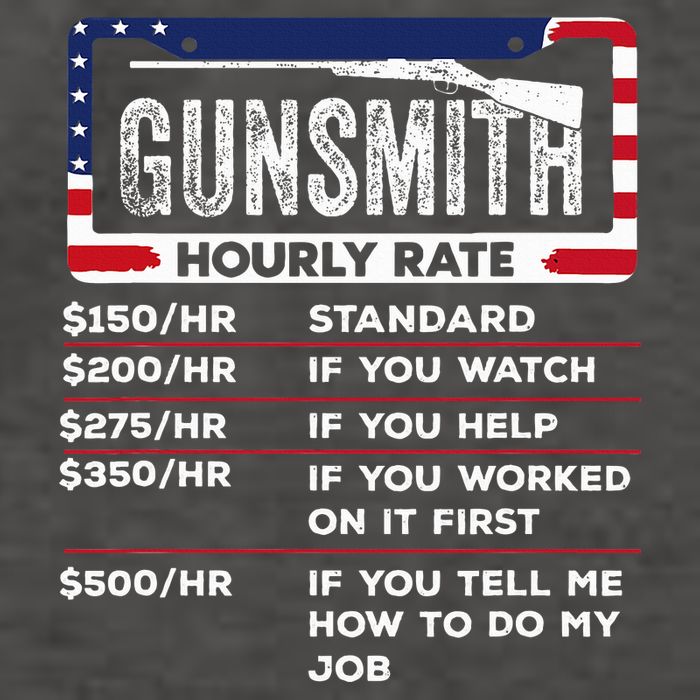 Gunsmith Hourly Rate.Gunsmith Funny Gunsmithing Gun Vector Backpack
