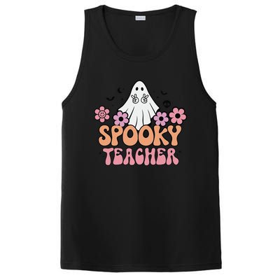 Groovy Halloween Spooky Teacher Trick Or Teach Teacher Gift PosiCharge Competitor Tank