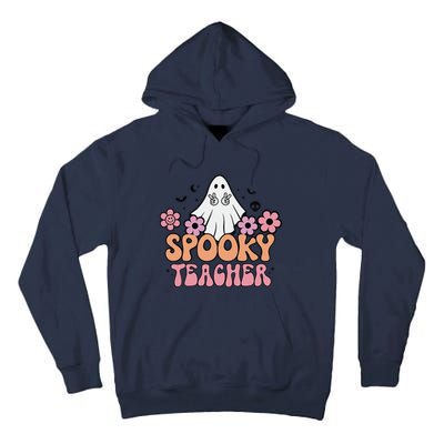 Groovy Halloween Spooky Teacher Trick Or Teach Teacher Gift Tall Hoodie