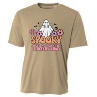 Groovy Halloween Spooky Teacher Trick Or Teach Teacher Gift Cooling Performance Crew T-Shirt